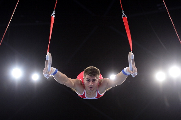 England's Max Whitlock won the artistic gymnastics men's all-around competition in fine fashion ©AFP/Getty Images