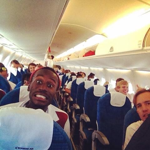 England's athletics squad are flying to Glasgow ©Will Smith/Twitter