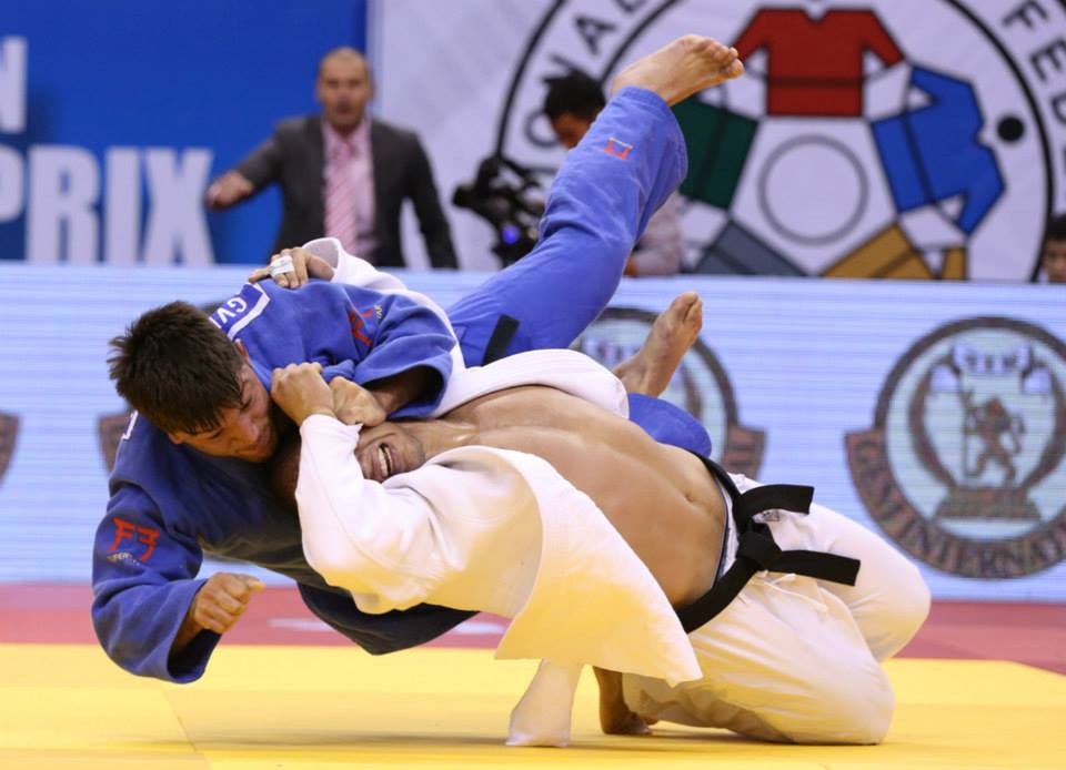 Beka Gviniashvili won a high quality all-European final in the under 90kg division ©IJF