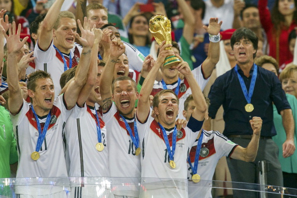 German captain Philipp Lahm hailed the team ethic which paved the way for World Cup glory in Brazil ©VI-Images via Getty Images