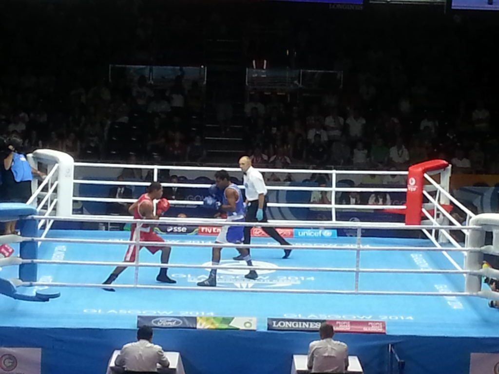 Action continues in the boxing
