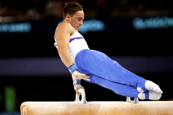 Daniel Keatings set the crowd into raptures as he took gold in the men's pommel horse inside The Hydro ©Getty Images
