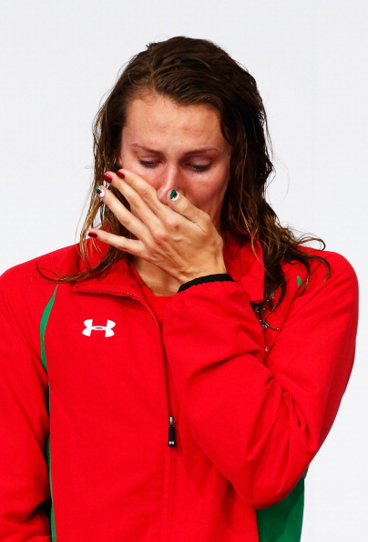 Emotions run high as Jazz Carlin collects Wales' first Commonwealth Games swimming gold for 40 years ©Getty Images