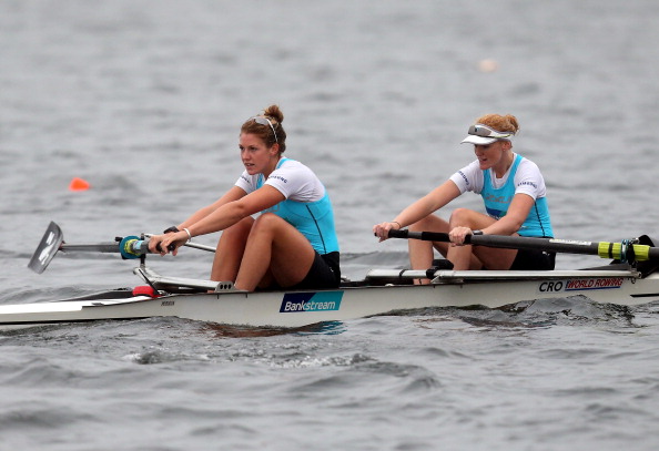 Grace Prendergast and Kerri Gowler claimed gold for New Zealand in the women's pair at the 2014 World Rowing Under 23 Championships ©Getty Images