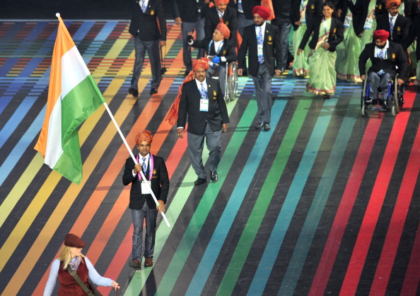 It seems a while ago now that Indian shooter Vijay Kumar began the Parade ©AFP/Getty Images