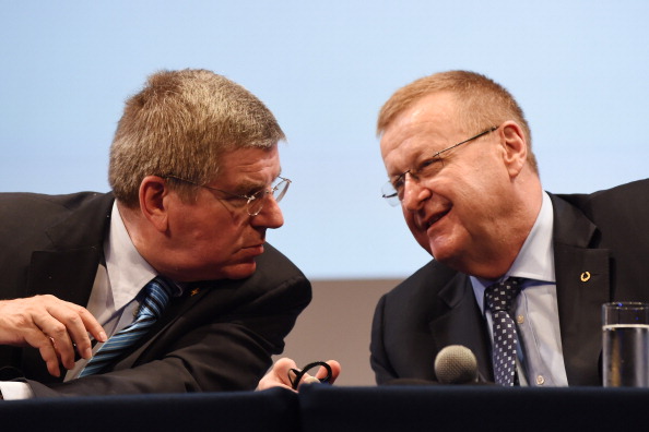 John Coates, pictured with IOC President Thomas Bach, has been labelled as "ill informed and bluntly wrong" ©Getty Images