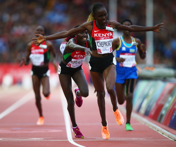 Joyce Chepkirui wins the women's 10,000m final ©Getty Images