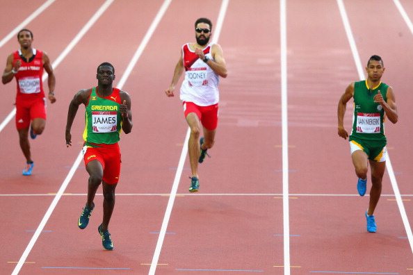 Kirani James set a Commonwealth Games record en route to his nation's first gold since its debut at the Games in 1986 in Edinburgh ©Getty Images