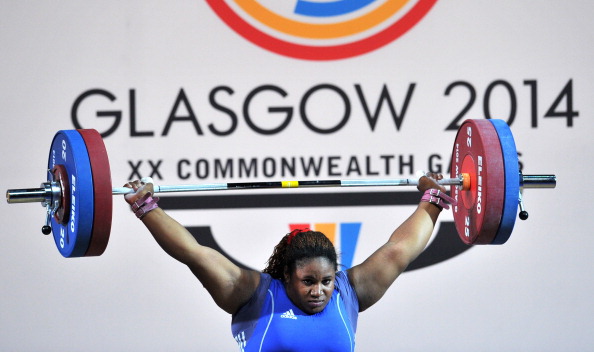 Maryam Usman wins gold in the heavyweight weightlifting for Nigeria ©Getty Images