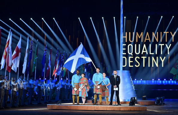 The reading of the Athletes' Oath at the Opening Ceremony ©AFP/Getty Images