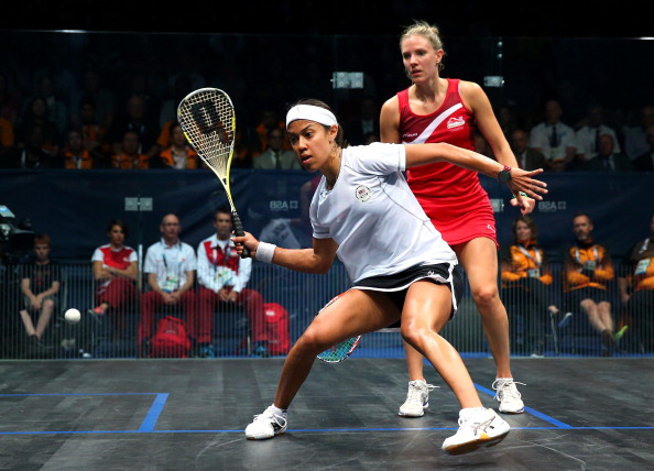 Nicol David of Malaysia beat England's Laura Massaro to squash gold in the women's singles ©Getty Images 