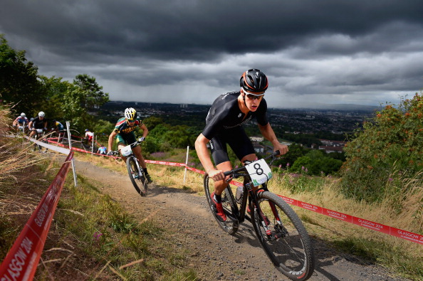 Samuel Gaze of New Zealand finished behind his team mate Anton Copper by just three seconds in the mountain biking cross-country to complete a historic 1-2 ©Getty Images