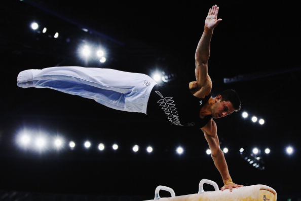 The artistic gymnastics competition has got going in Glasgow - pictured here is New Zealand's Kristofer Done performing his pommel horse routine in the team final and individual qualification ©Getty Images 