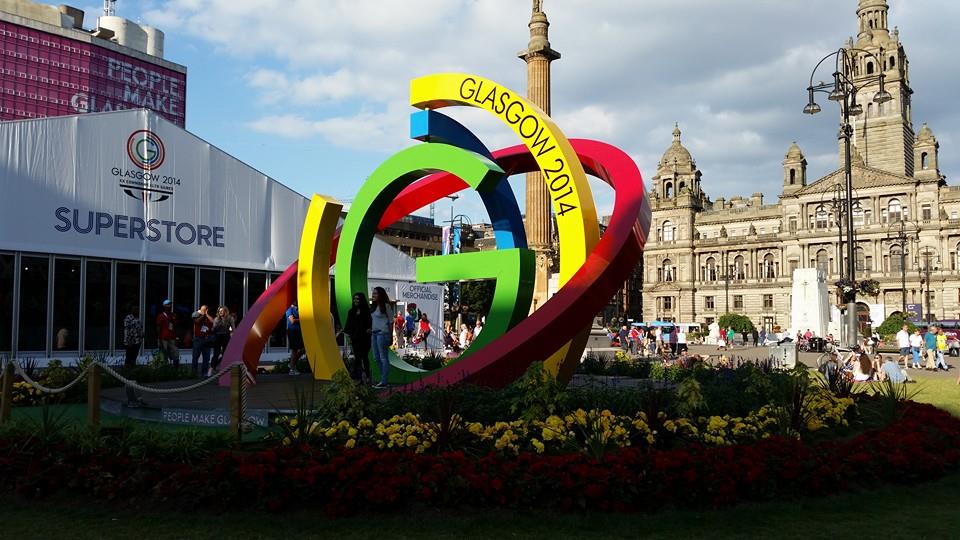 Glasgow 2014 superstore in George Square