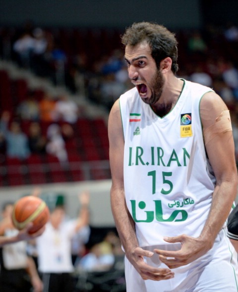 Hamed Hadadi was the main man for Iran again as they overpowered Chinese Taipei ©AFP/Getty Images