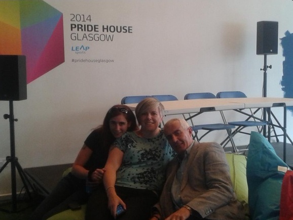 Ian Braid and Lou Englefield will join a panel discussion on LGBTQI Rights and Wrongs at Pride House Glasgow today ©Twitter