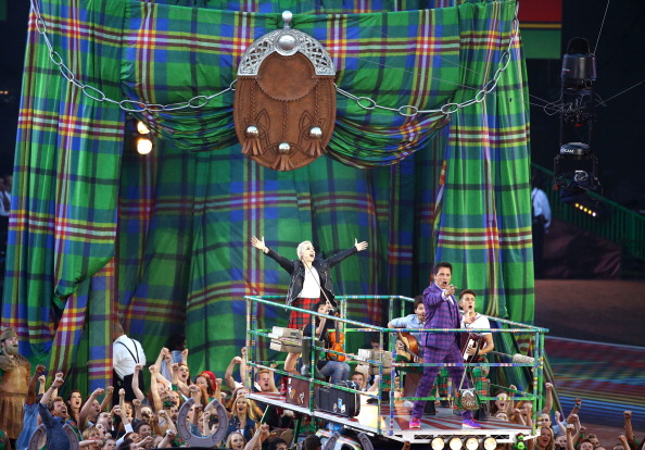 John Barrowman and Karen Dunbar kicked things off inside Celtic Park by celebrating all things Scottish ©Getty Images