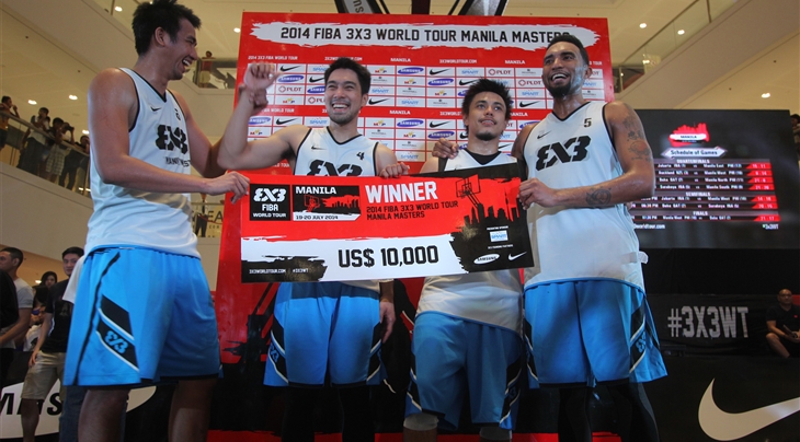 Manila West have been crowned the winners of the 2014 FIBA 3x3 World Tour Manila Masters ©FIBA