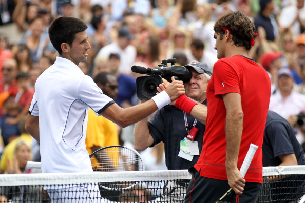 Novak Djokovic and Roger Federer have met in several thrilling Grand Slam matches in the past, including the semi-final of the 2011 US Open ©Getty Images