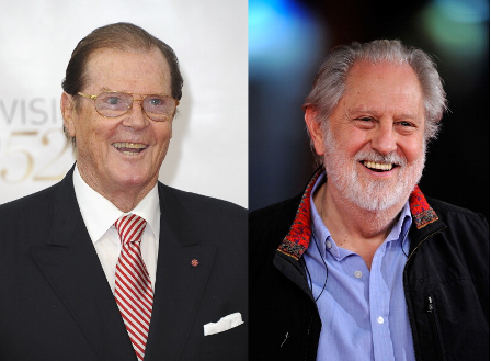 Roger Moore left and David Puttnam are at this morning's media briefing ©Getty Images