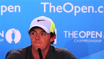 Rory McIlroy will be content tonight as he leads the Open Championship by four shots ©Getty Images 