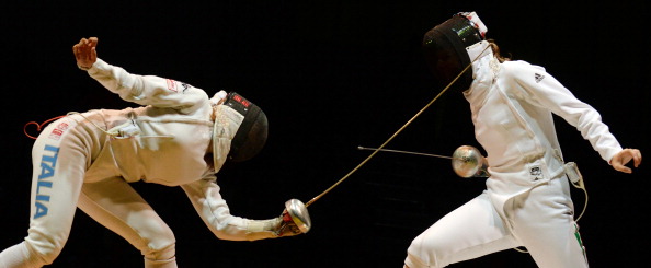 Rosella Fiamingo (pictured left) is the 2014 women's épée world champion ©Getty Images