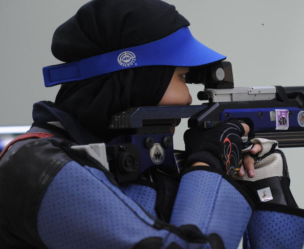Shooter Nur Ayuni Farhana Abdul Halim has been ruled out of the Games ©AFP/Getty Images