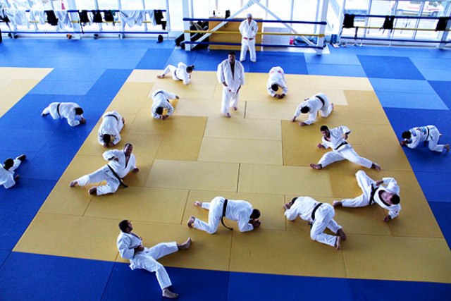 Students took part in nage no kata and katame no kata coaching sessions at the Turkish Olympic Committee Training Centre in Samsun ©IJF