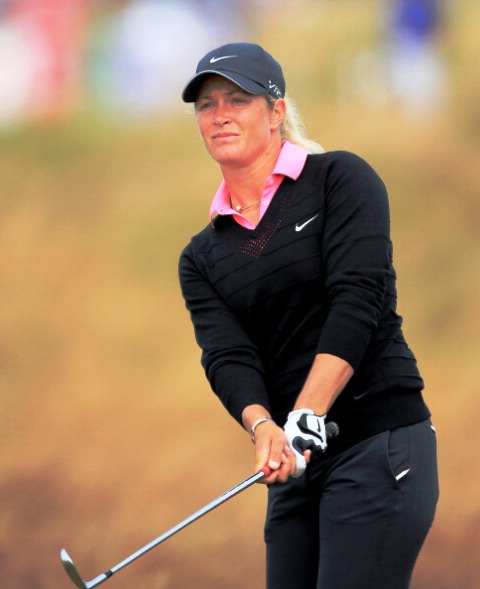 Suzann Pettersen has recovered from recent back trouble to put herself in the hunt going into the final day's play at Royal Birkdale ©Getty Images 