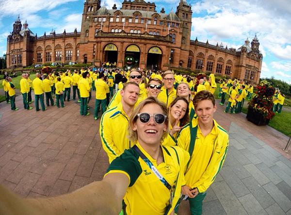 Team Australia posing for a selfie ©Twitter