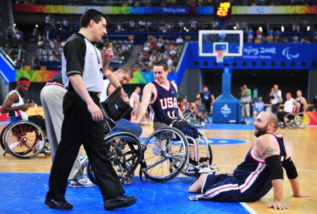 The Agitos Foundation has provided funding for a referee instructor programme run by the International Wheelchair Basketball Federation ©AFP/Getty Images