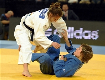 The European Judo Union has renewed master supplier deals with Adidas and Green Hill ©AFP/Getty Images