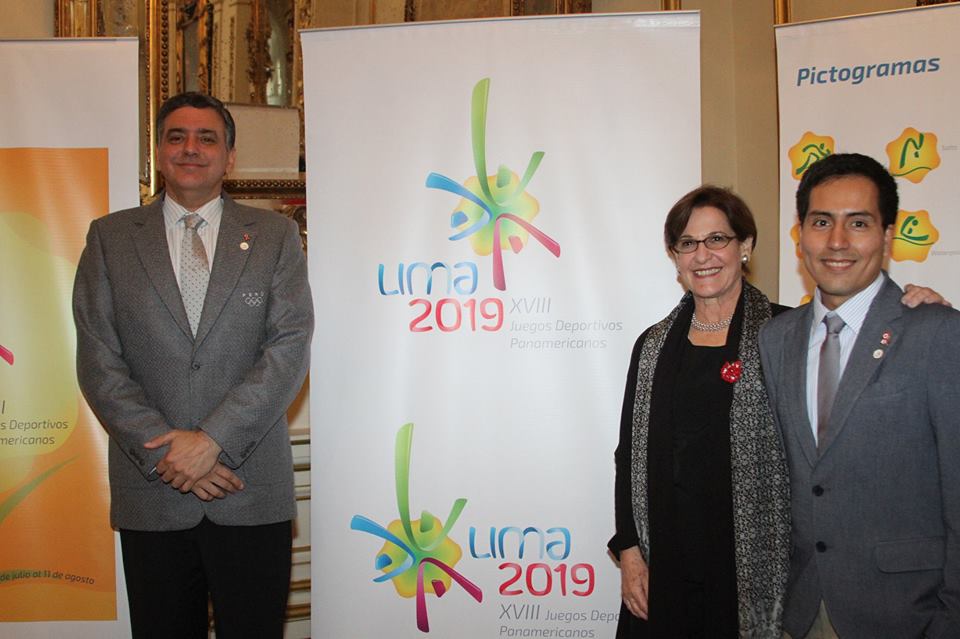 The logo, designed by Juan Diego Sanz and Jorge Luis Zárate, was unveiled five years ahead of the start of the Games ©Peruvian Olympic Committee
