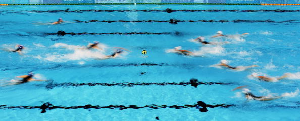 The sprint start to water polo matches ensures they get going with a bang ©AFP/Getty Images