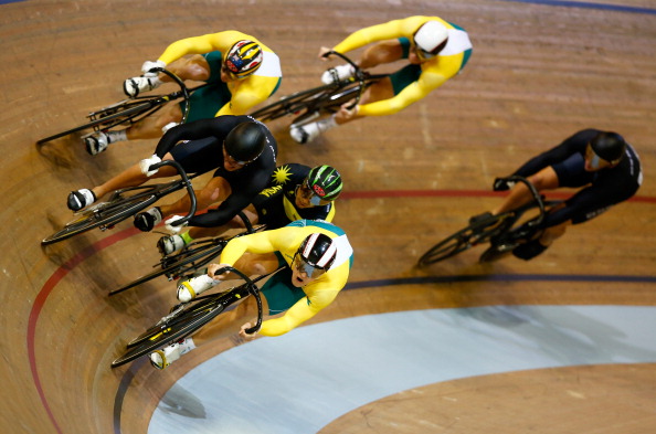 The track cycling programme ended with Matthew Glaetzer of Australia leading the pack to take men's keirin gold ©Getty Images