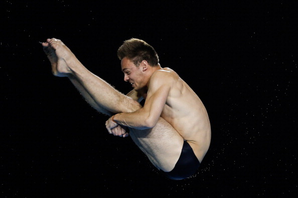 Tom Daley was involved in a different sort of descent from normal as his plans emergency landed in Russia ©Getty Images