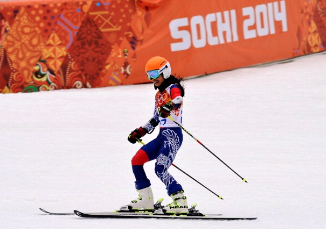 Vanessa Mae finished last in the giant slalom competition at Sochi 2014 ©Getty Images 