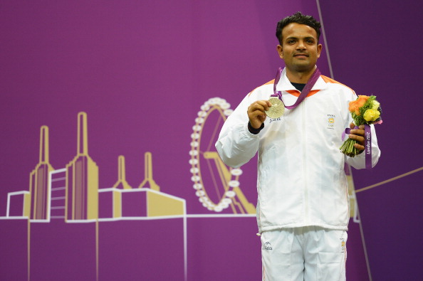 Vijay Kumar took silver in the 25m rapid fire pistol event at London 2012 ©Getty Images