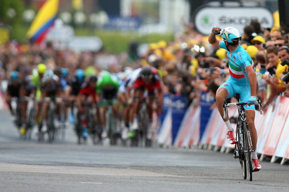 Vincenzo Nibali timed his breakaway to perfection to win stage two of the Tour de France ©Getty Images