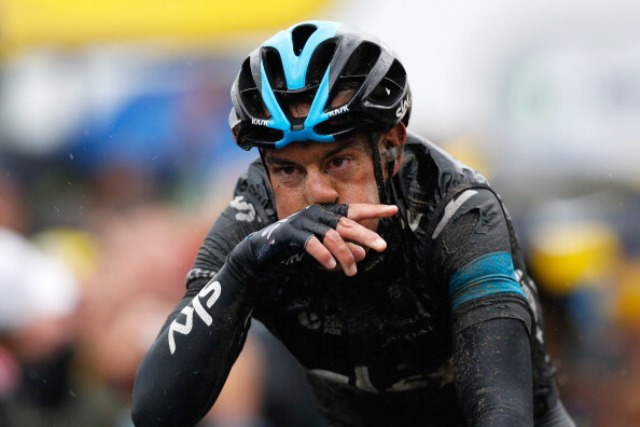 With defending champion Chris Froome out, Team Sky's main hope Richi Porte moved up to third in general classification after today's stage ©Getty Images 