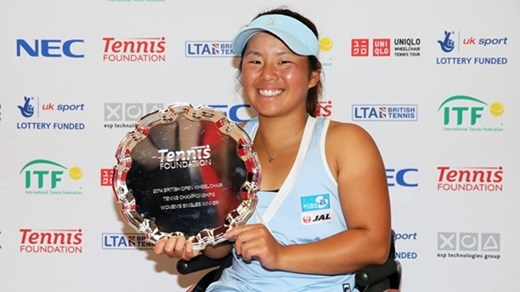 Yuji Kamiji of Japan lived up to her world number one ranking by winning the women's singles ©James Jordan/Tennis Foundation