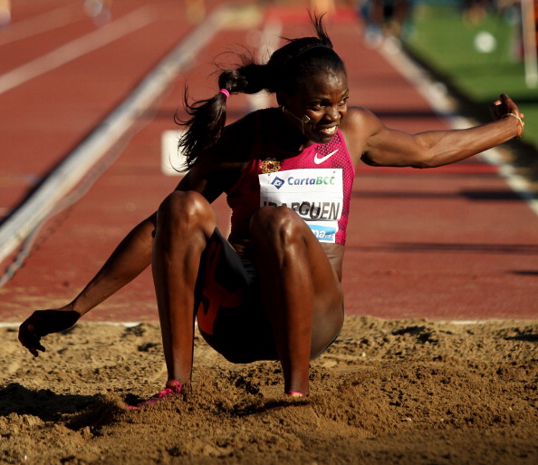 Caterine Ibarguen of Colombia, who produced a triple jump of 5.31, the best seen for six years, to win at the IAAF Diamond League meeting in Monaco ©Getty Images