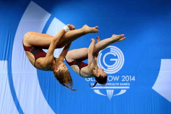 English pair Alicia Blagg and Rebecca Gallantree won the women's synchronised 3m springboard final ©Getty Images