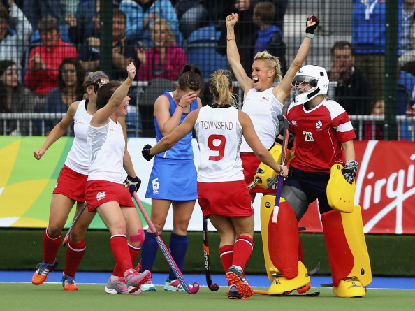 Hosts Scotland were knocked out of the women's hockey competition by England after being beaten 2-1 in their preliminary match ©Getty Images