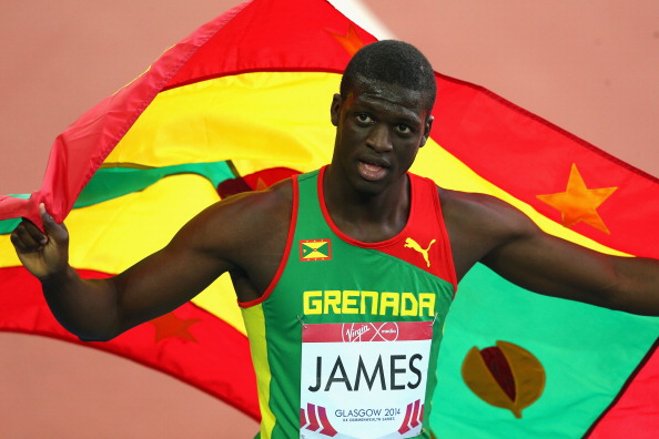Kirani James won Grenada's first Commonwealth Games gold medal with victory in the men's 400m ©Getty Images