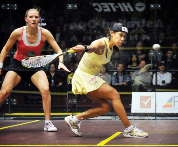 Malaysia's Nicol David and England's Laura Massaro are the top two seeds in the women's competition in Glasgow ©AFP/Getty Images 
