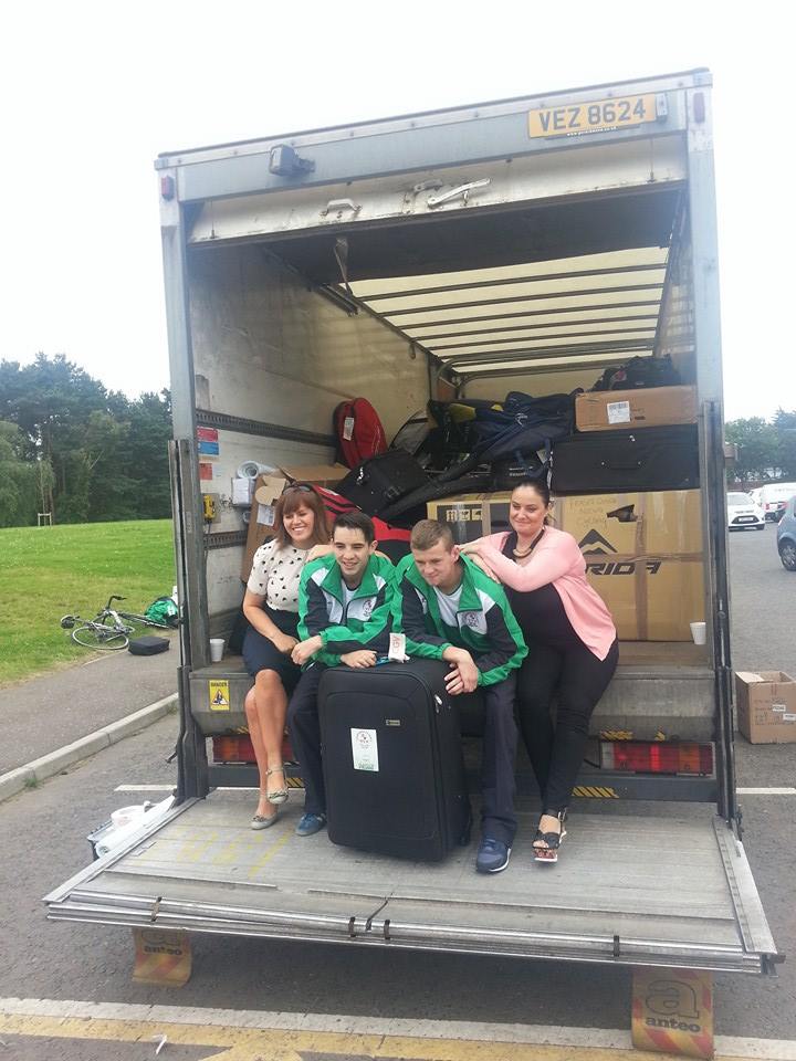 Northern Ireland may have had to travel a lot less further than many of the teams at Glasgow 2014, but they arrived fully equipped when they checked into the Athletes' Village ©Facebook
