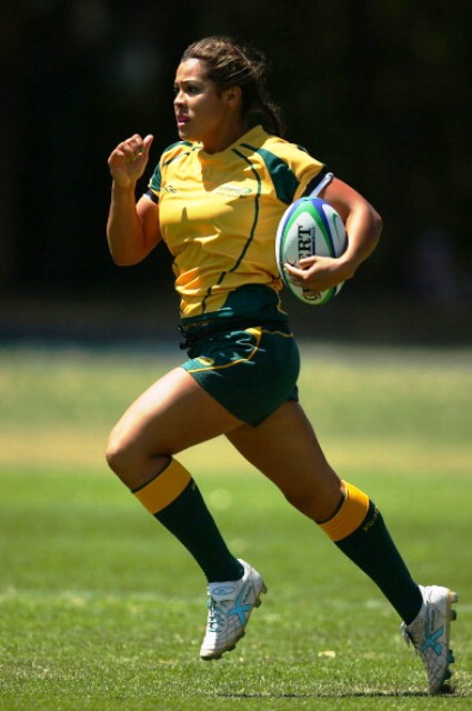 Tiana Penitani will be one of the stars of the Australian women's rugby sevens side at Nanjing 2014 ©Getty Images 