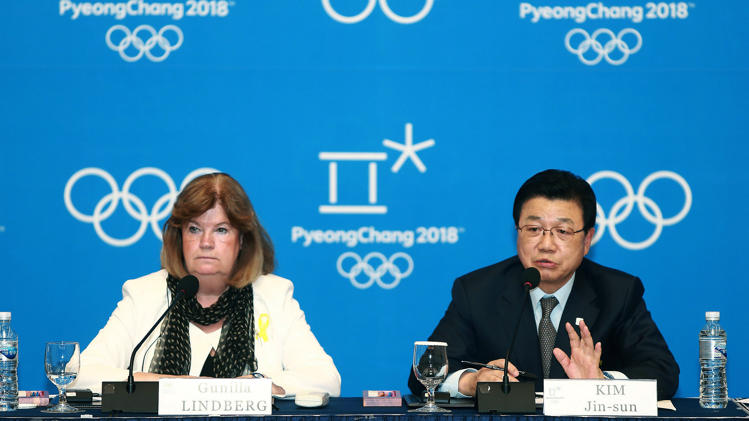 Kim Jin-sun's resignation comes less than a month after he had played a leading role in the Sochi 2014 Debrief in Pyeongchang ©AFP/Getty Images