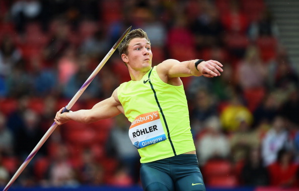 Rohler won the javelin in Glasgow with a huge lifetime best of ©British Athletics/Getty Images